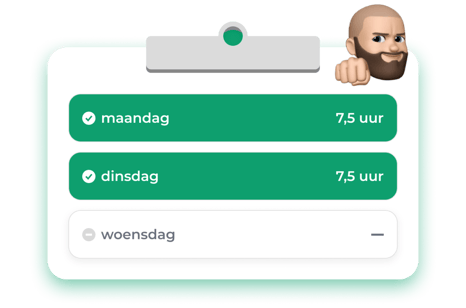 gewerkte uren overzicht