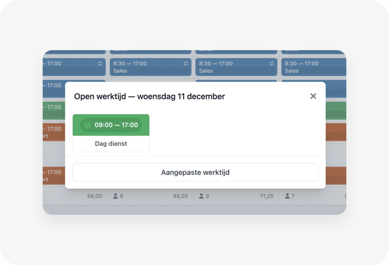 open werktijd