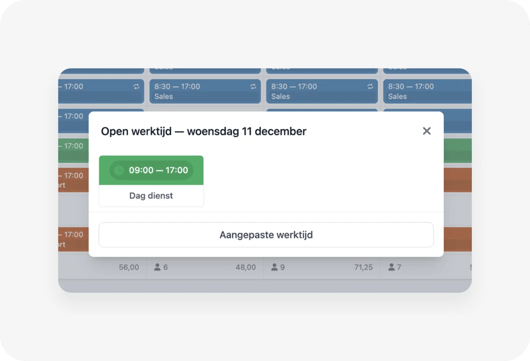 open werktijd