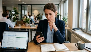 tijdens werk naar dokter