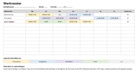 rooster maken met word