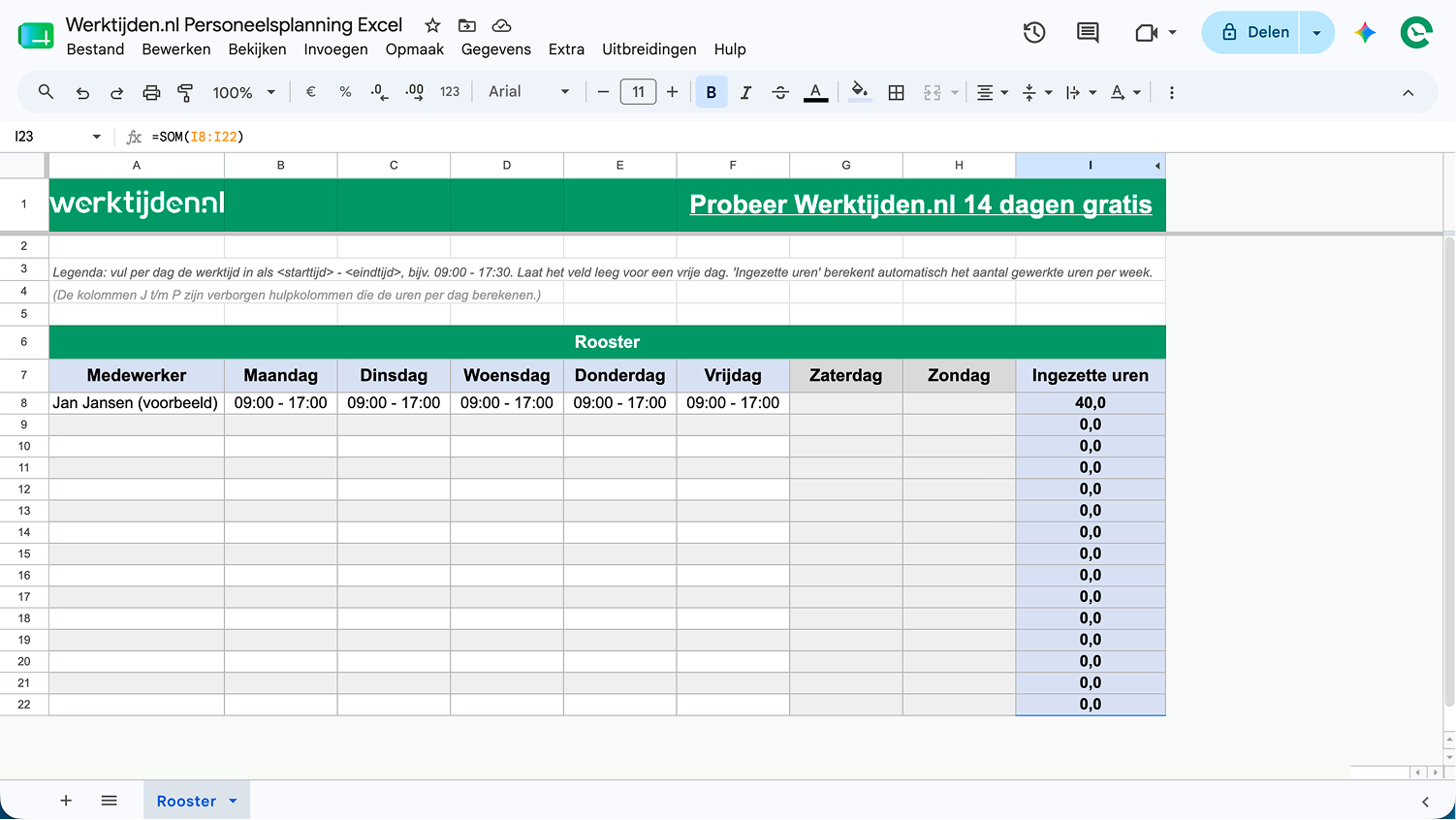 Personeelsplanning stap 3