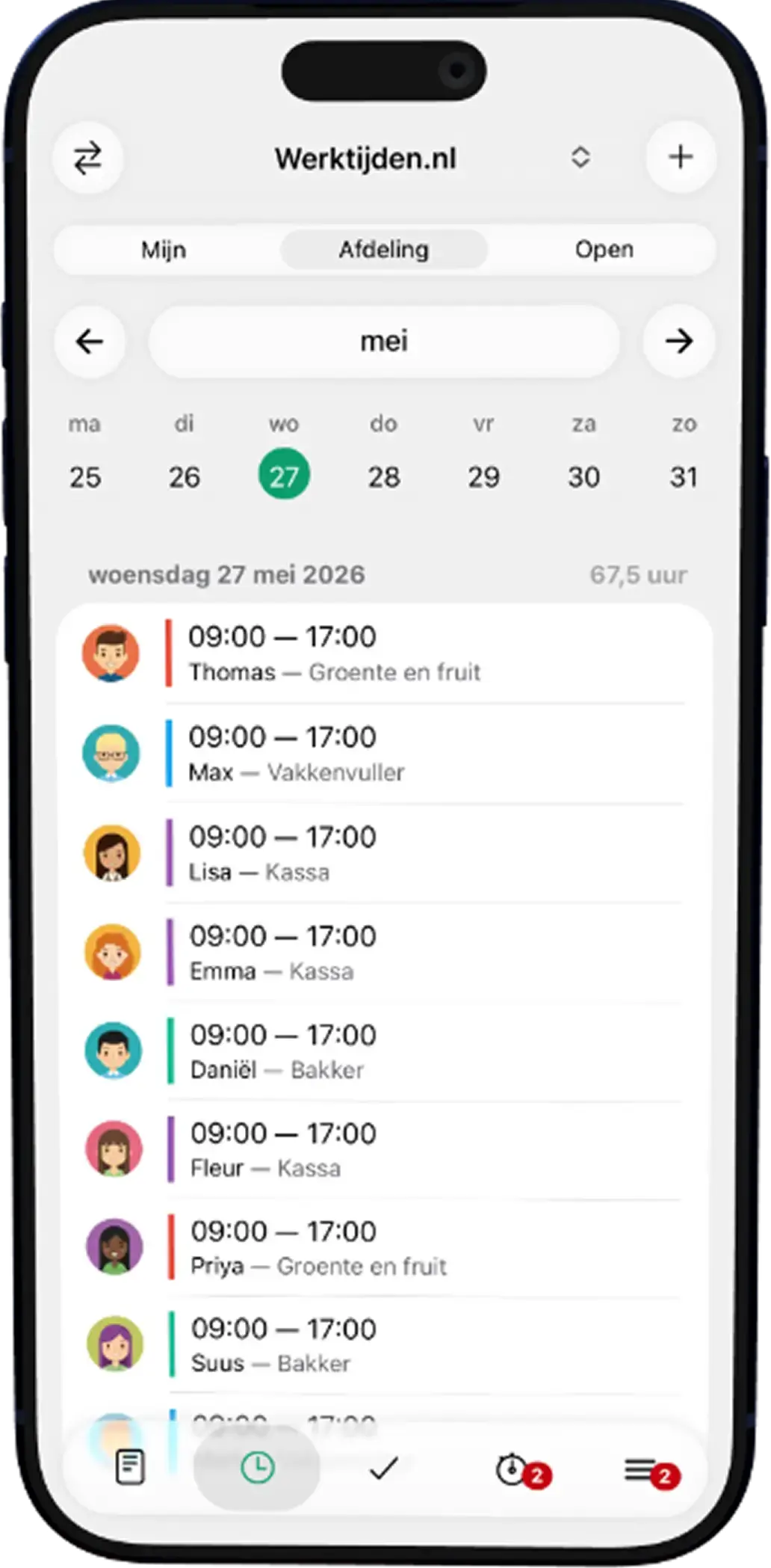 Mobile Shifts