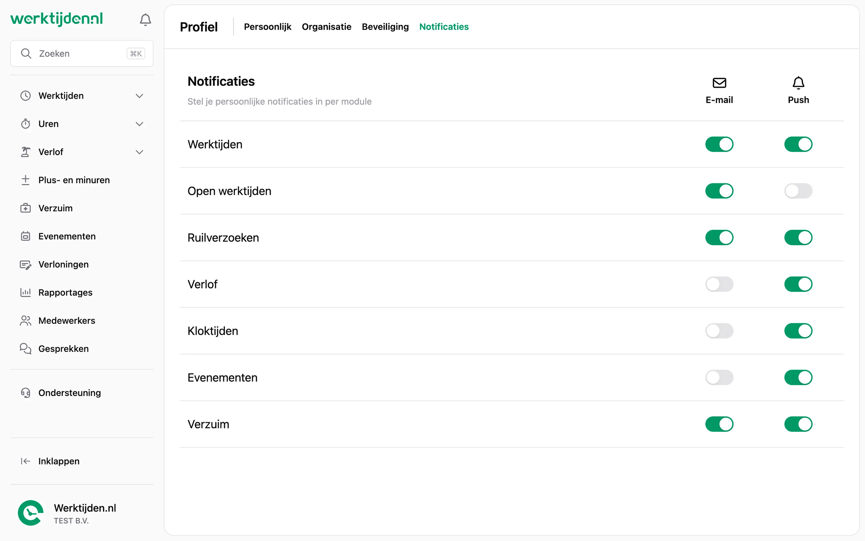 Webapp - notificaties